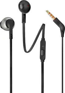 JBL ausinės T205, juodos spalvos