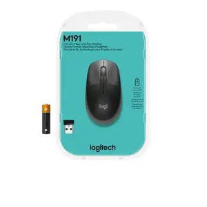 LOGITECH M190 Viso dydžio belaidė pelė - CHARCOAL - EMEA