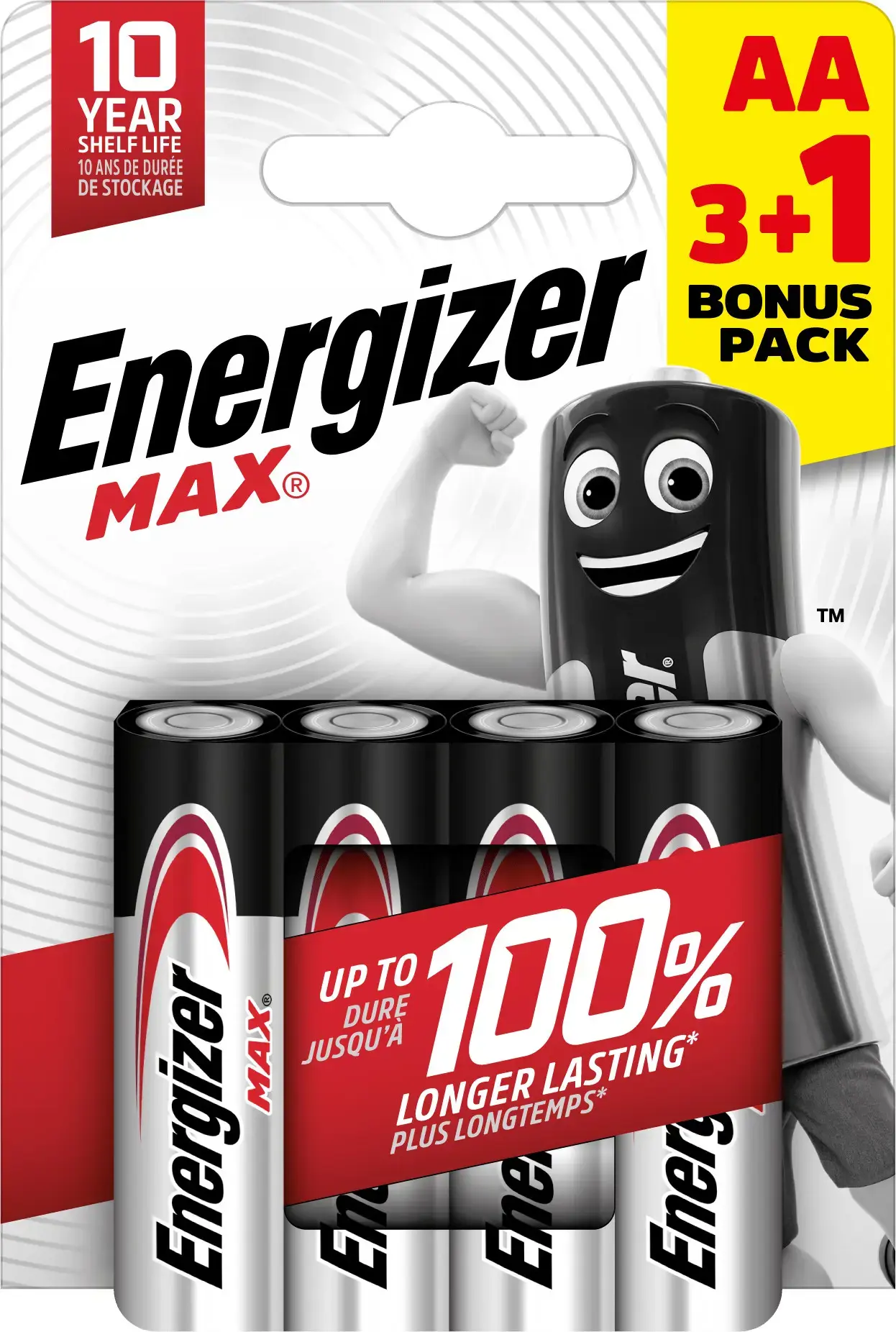 Energizer battery Max Alkaline AA CHP4 3+1