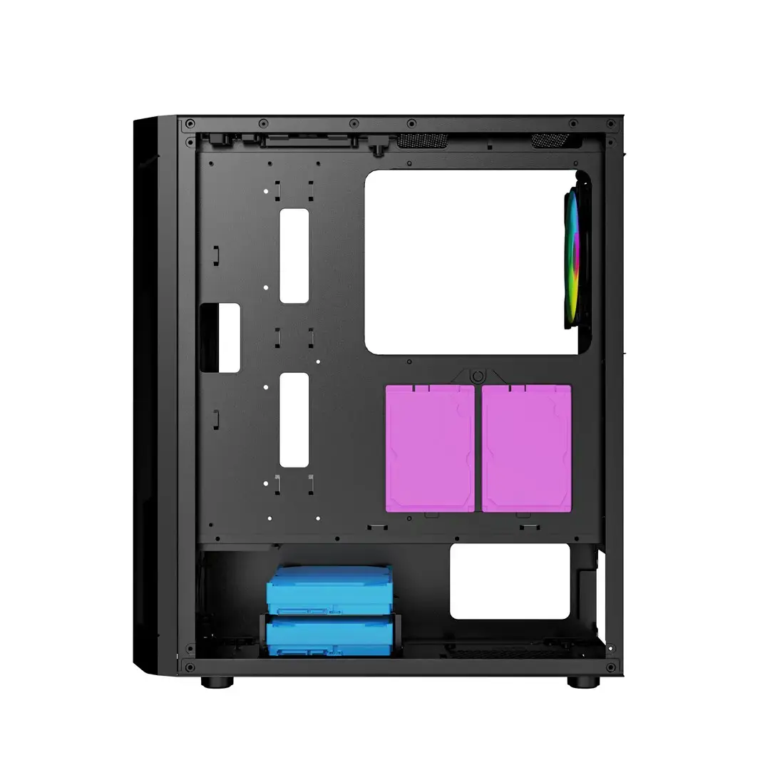GEMBIRD Gaming ARGB kompiuterio korpusas Fornax 400X juodas