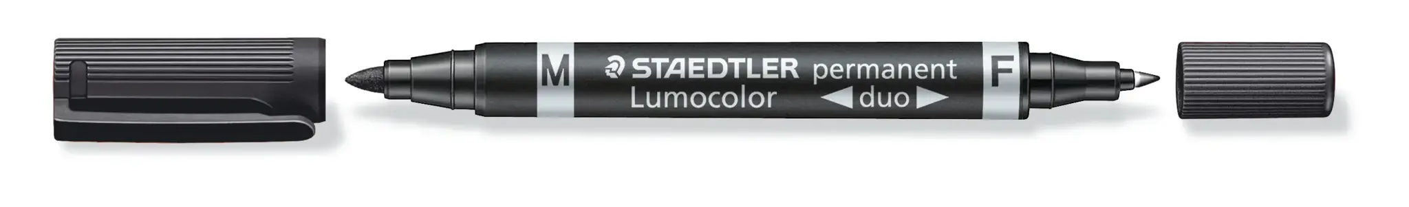 Permanentinis žymeklis STAEDTLER LUMOCOLOR DUO 348, JUODA