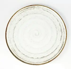 Lėkštė NOSTALGIA White, su stačiu krašteliu, porcelianas, D 27 cm, vnt