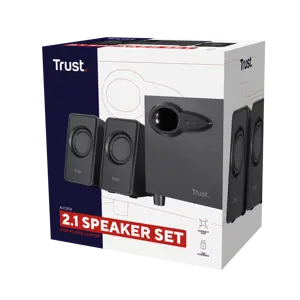 "Trust Avora 2.1", 2.1 kanalai, 9 W, kompiuteris, juoda, 2 krypčių, 9 W