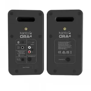 KANTO AUDIO 140W POWERED REFERENCE DESKTOP SPEAKERS WITH BLUETOOTH - BLACK, PAIR (INCLUDES TYPE C POWER CORD)