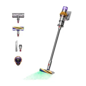 Dyson V15 Detect Absolute Belaidis dulkių siurblys, Nickel/Yellow