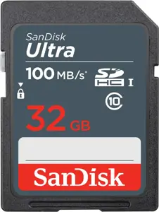 SANDISK Ultra 32GB SDHC atminties kortelė 100MB/s, 10 klasės UHS-I