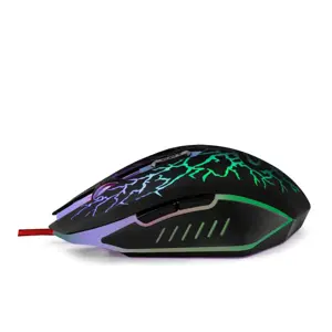 ESPERANZA EGM211R - 5901299925560 MX211 LIGHTINING LAIDINĖ 6D ŽAIDIMŲ OPTINĖ PELĖ USB MX211-RED