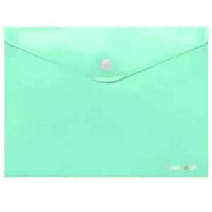 Aplankas-vokelis su spaude CoolPack , A4, plastikinis, pastelinis turkio sp.