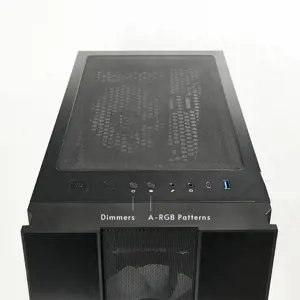 Chieftec HUNTER 2, Midi Tower, PC, Black, ATX, micro ATX, Micro-ITX, Metal, Tempered glass, Gaming