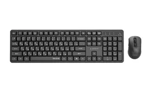 Gembird KBS-WMS-01-CYRL Silent key Pro Business wireless desktop set, black, RU layout