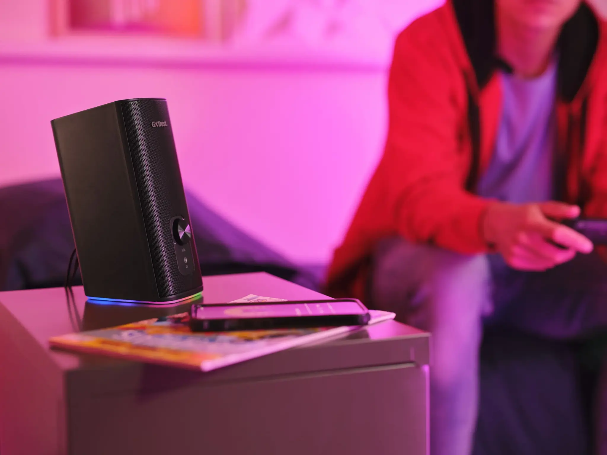 "Trust GXT 612 CETIC", 2.0 kanalai, 6 cm, 18 W, 20-20000 Hz, 2 Ω, laidinis ir belaidis