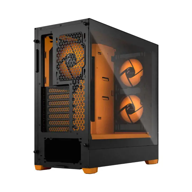 FRACTAL DESIGN "Pop Air" RGB oranžinis šerdis TG skaidrus atspalvis