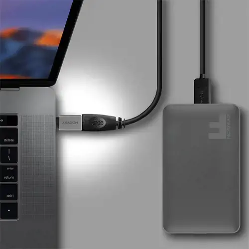 AXAGON RUCM-AFA USB 3.0 C tipo vyriškas > A tipo moteriškas ALU