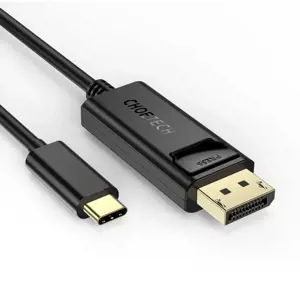 Choetech unidirectional USB Type C monitor video cable - Display Port 4K 1,8m black (XCP-1801BK)