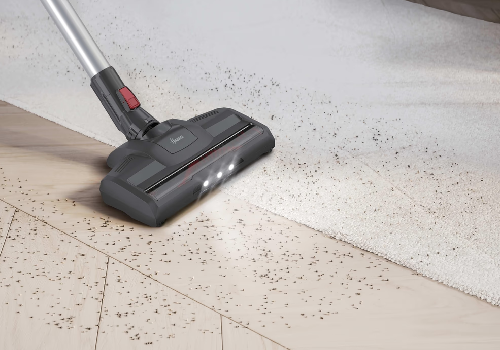 Hoover HF122GPT 011, Bagless, Titanium, 0.9 L, Rubber, Dry, Cyclonic, Fabric