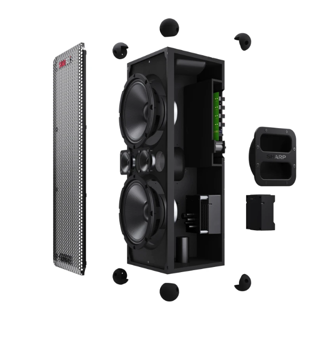 "Sharp SumoBox CP-LS100" didelio našumo nešiojamasis garsiakalbis