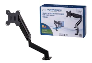 Esperanza ERW019 monitor mount / stand 68.6 cm (27") Desk Black