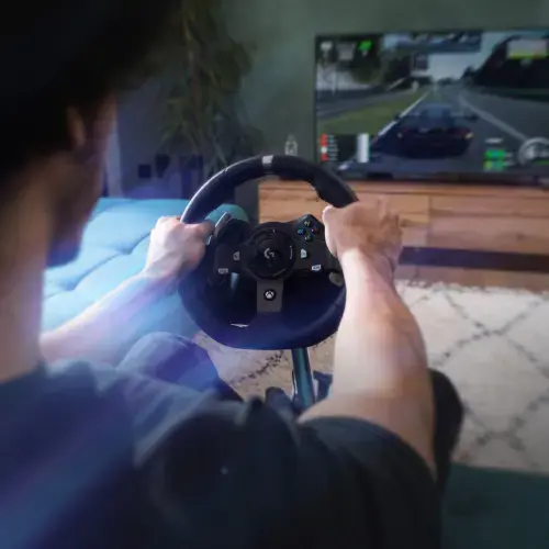 LOGITECH G920 "Driving Force" lenktynių ratas
