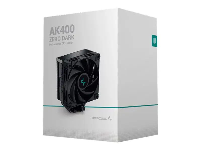 "DeepCool AK400 ZERO DARK", Oro aušintuvas, 12 cm, 500 aps/min, 1850 aps/min, 29 dB, 66,47 cfm