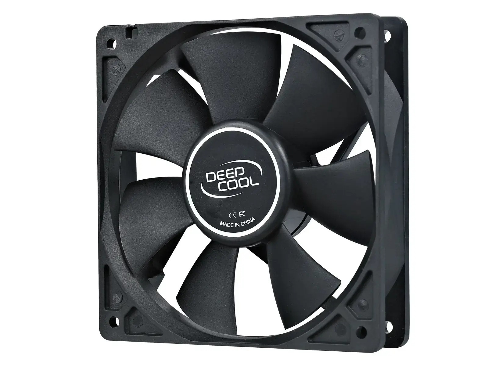 "DeepCool XFAN120", ventiliatorius, 12 cm, 1300 aps/min, 23,7 dB, 43,56 cfm, juodas