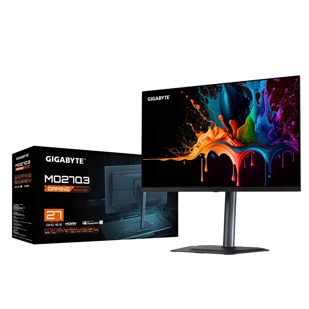 Gigabyte MO27Q3 EK | 27 " | QD-OLED | QHD | 360 Hz | 0.03 ms | 2560 x 1440 pixels | 250 cd/m² | HDMI ports quantity 2