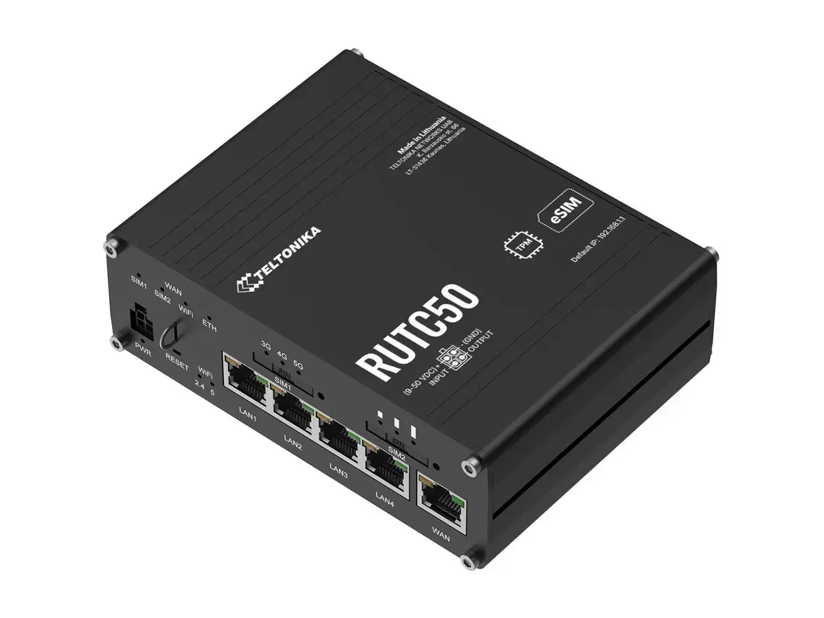 TELTONIKA RUTC50 IOT ROUTER 5G