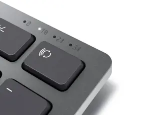 DELL KB700, pilno dydžio (100%), "Bluetooth", QWERTY, pilka