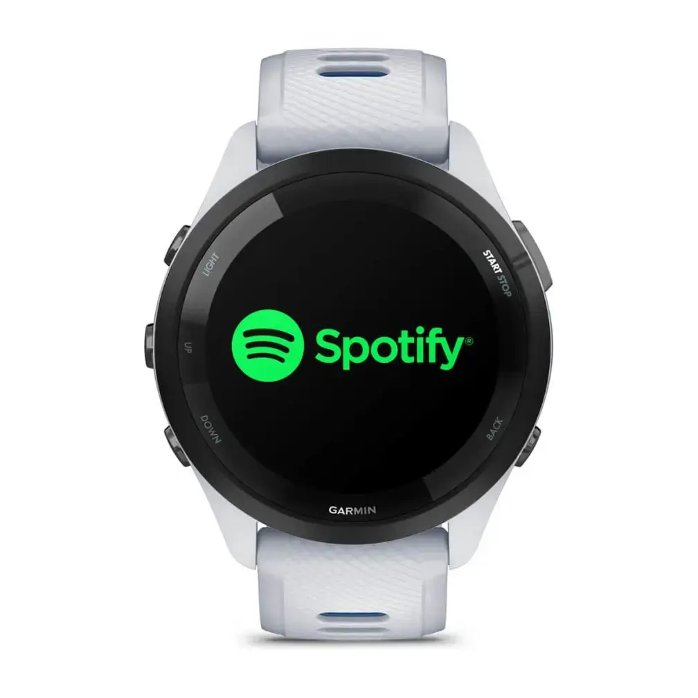 "Garmin Forerunner 265 Music", baltos spalvos