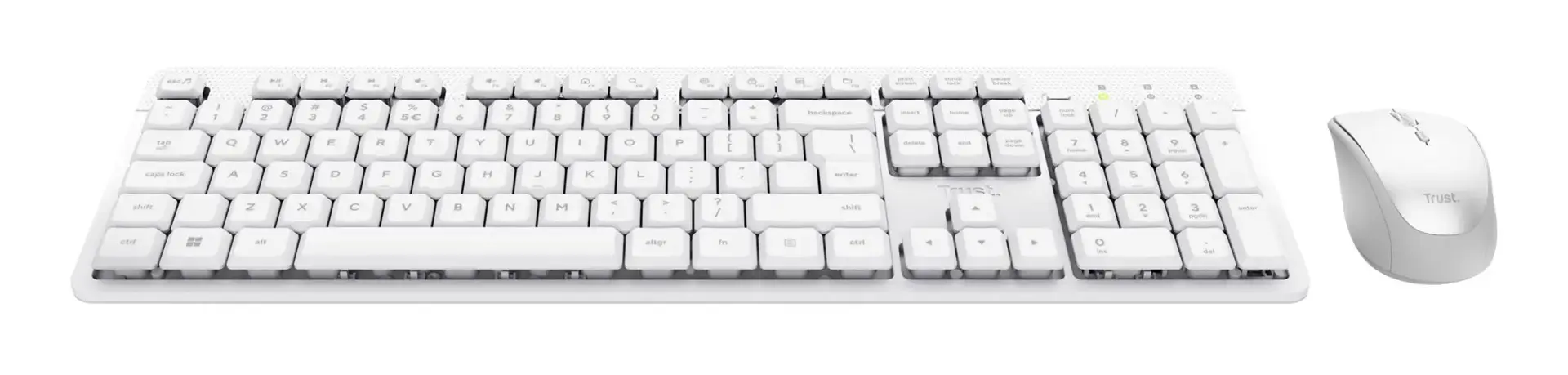 Trust Ody II Wireless US - set (keyboard + mouse), white