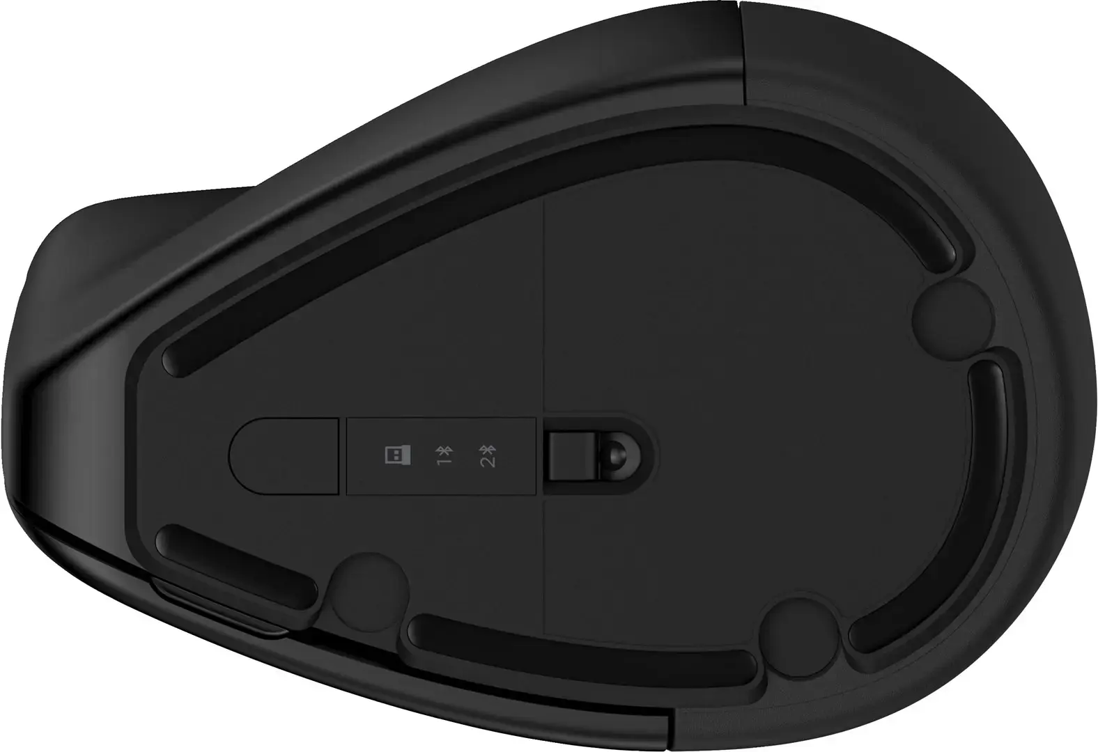 HP 920 ergonomiška belaidė pelė, dešinioji ranka, vertikali konstrukcija, "Bluetooth" + A tipo USB, 4000 DPI, juoda