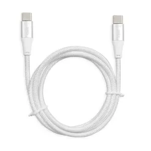 "I-BOX" USB TYPE-C 60W 2M PD/QC KABELIS, BALTAS