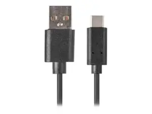 LANBERG CA-USBO-31CU-0018-BK Lanberg USB-C(M)->A(M) 3.1 1.8M juodos spalvos kabelis