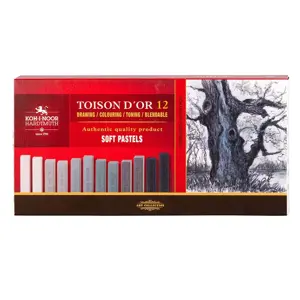 Sausų pastelių rinkinys 12vnt pilkų atsp.8592G