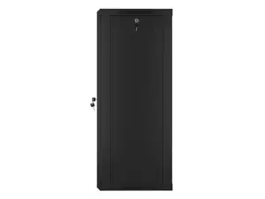 LANBERG WF01-6422-10B "Lanberg" sieninė spinta 19 išardoma plokščia pakuotė 22U/600x450 mm juoda