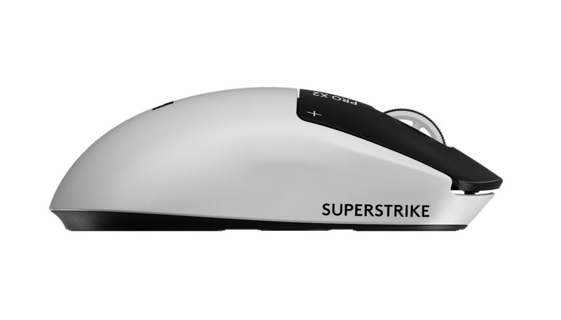 Logitech G Pro X2 Superstrike Belaidė žaidimų pelė RF Wireless 44000 DPI, Lunar Eclipse