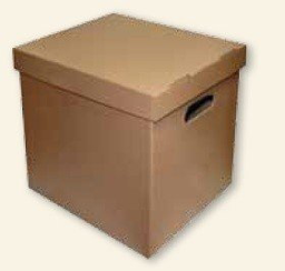 Archyvinė dėžė SMLT, 360x290x350mm, ruda, nuimamas dangtis  0830-308