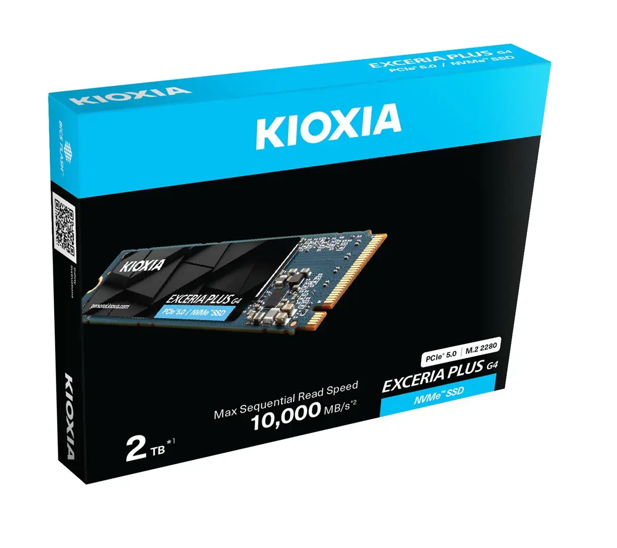 Kioxia LVD10Z002TG8 internal solid state drive 2 TB M.2 PCI Express 5.0 NVMe BiCS FLASH TLC