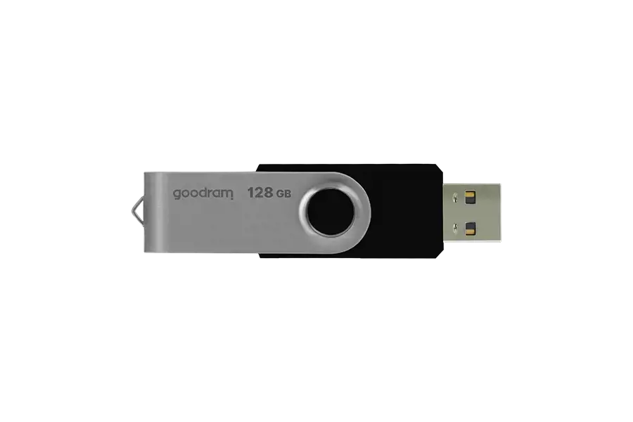 "Goodram UTS2", 128 GB, A tipo USB, 2.0, 20 MB/s, pasukamas, juodas