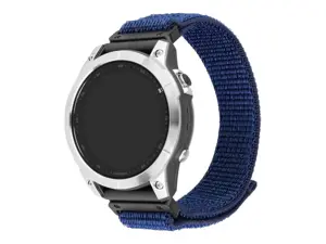 Fixed | Sporty Strap for Garmin QuickFit 22mm | 160-210 mm | Dark blue | Nylon