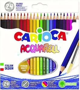 Spalvoti akvareliniai pieštukai CARIOCA, 24 vnt.