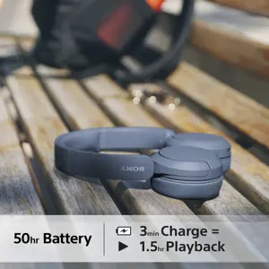 "Sony" WH-CH520, belaidis, skambučiai / muzika, 147 g, ausinės, mėlynos spalvos