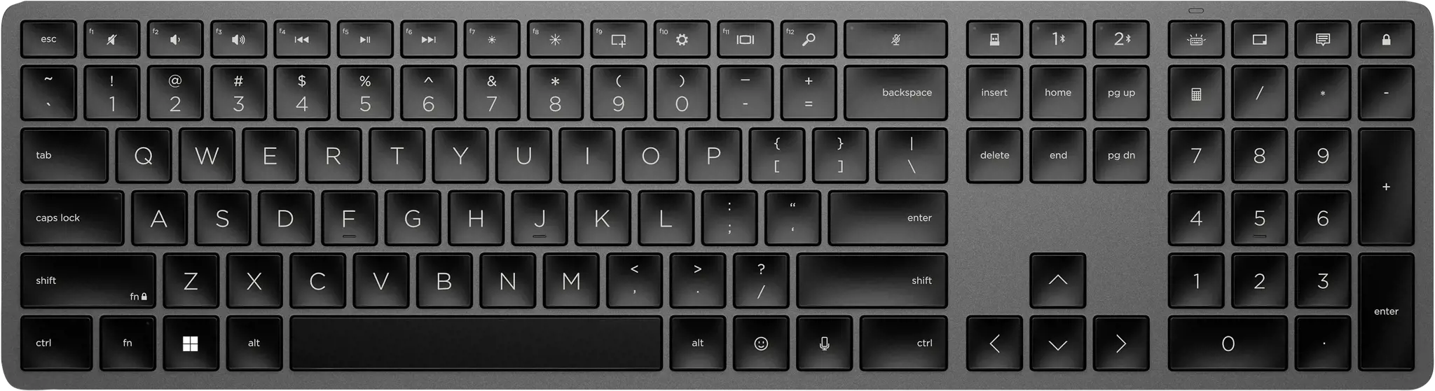 HP 975 USB + BT dviejų režimų belaidė klaviatūra - EURO