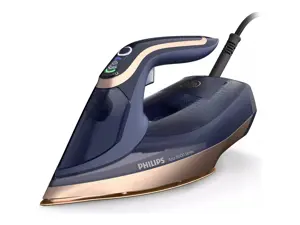 "Philips" DST8050/20, garų lygintuvas, "SteamGlide Elite" padas, 3 m, 260 g/min, mėlynas, auksinis, 85 g/min