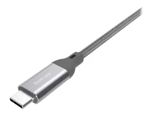 Silicon Power Boost Link Nylon LK30AC, 1 m, USB A, USB C, USB 3.2 Gen 1 (3.1 Gen 1), 5000 Mbps, pilka