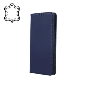 Geniune Leather Smart Pro case for Samsung Galaxy A53 5G navy blue