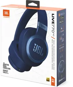 JBL belaidės ausinės "Live 770NC", mėlynos spalvos