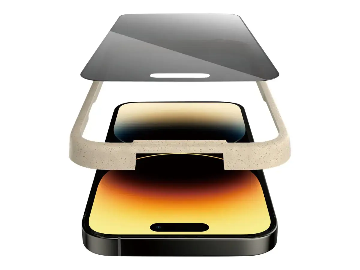 "PanzerGlass iPhone 2022" 6.1 Pro UWF wA Privacy AB, pavyzdys