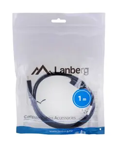 LANBERG CA-HDMI-21CU-0010-BK "Lanberg" kabelis HDMI M/M V2.0 1M juodas plokščias