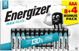 Energizer battery Max Plus Alkaline AAA CHP12 8+4