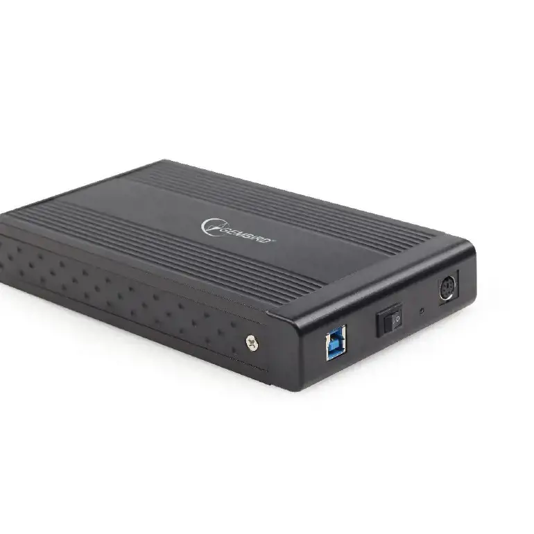 GEMBIRD EE3-U3S-3 Gembird išorinis 3,5 SATA - USB 3.0 kietųjų diskų korpusas, aliuminis, juodas